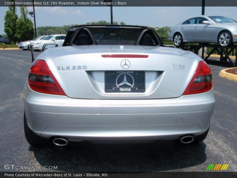 Iridium Silver Metallic / Black 2008 Mercedes-Benz SLK 280 Roadster