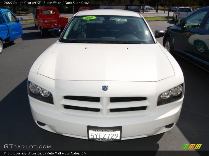 Stone White / Dark Slate Gray 2009 Dodge Charger SE