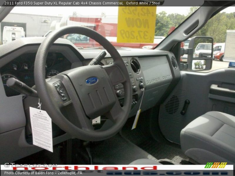 Oxford White / Steel 2011 Ford F350 Super Duty XL Regular Cab 4x4 Chassis Commercial