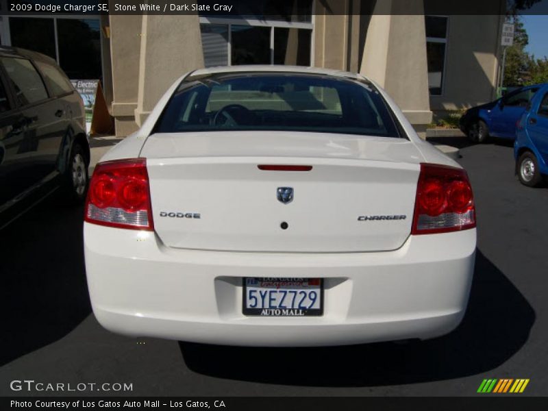 Stone White / Dark Slate Gray 2009 Dodge Charger SE