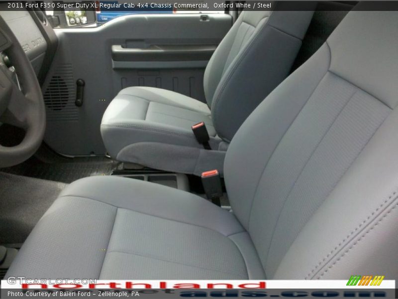 Oxford White / Steel 2011 Ford F350 Super Duty XL Regular Cab 4x4 Chassis Commercial