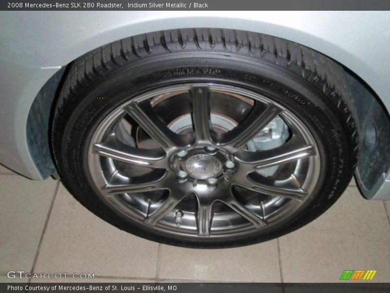 Iridium Silver Metallic / Black 2008 Mercedes-Benz SLK 280 Roadster
