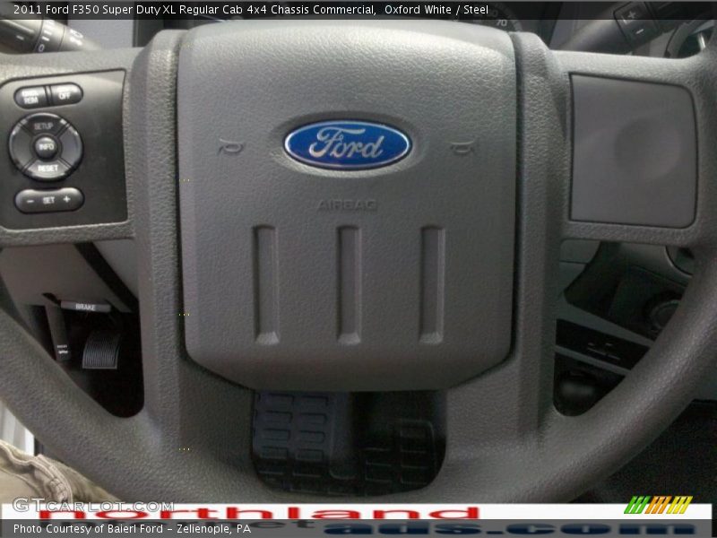 Oxford White / Steel 2011 Ford F350 Super Duty XL Regular Cab 4x4 Chassis Commercial
