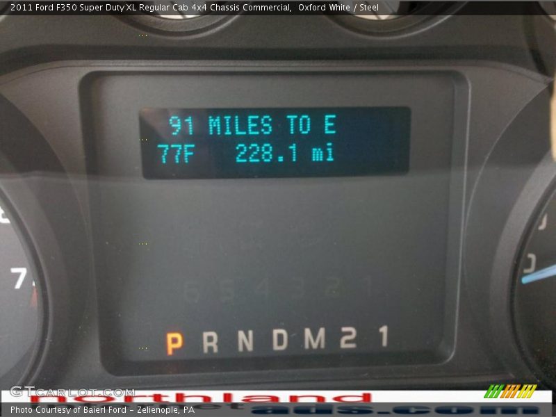 Oxford White / Steel 2011 Ford F350 Super Duty XL Regular Cab 4x4 Chassis Commercial