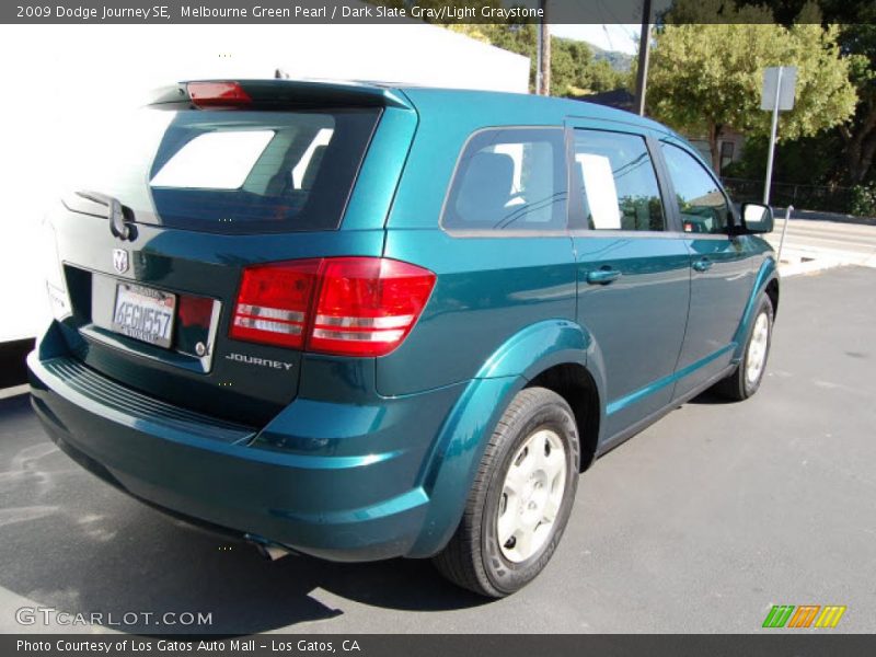 Melbourne Green Pearl / Dark Slate Gray/Light Graystone 2009 Dodge Journey SE
