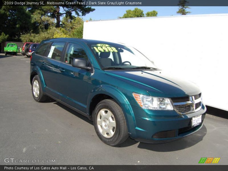 Melbourne Green Pearl / Dark Slate Gray/Light Graystone 2009 Dodge Journey SE