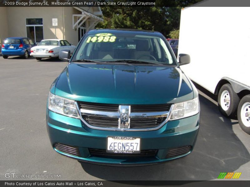 Melbourne Green Pearl / Dark Slate Gray/Light Graystone 2009 Dodge Journey SE