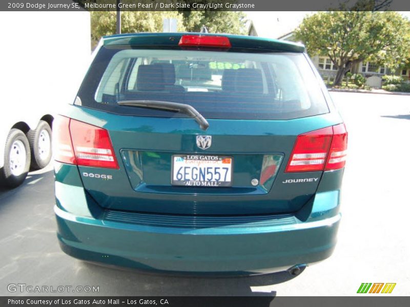 Melbourne Green Pearl / Dark Slate Gray/Light Graystone 2009 Dodge Journey SE