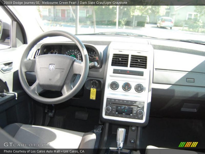 Melbourne Green Pearl / Dark Slate Gray/Light Graystone 2009 Dodge Journey SE