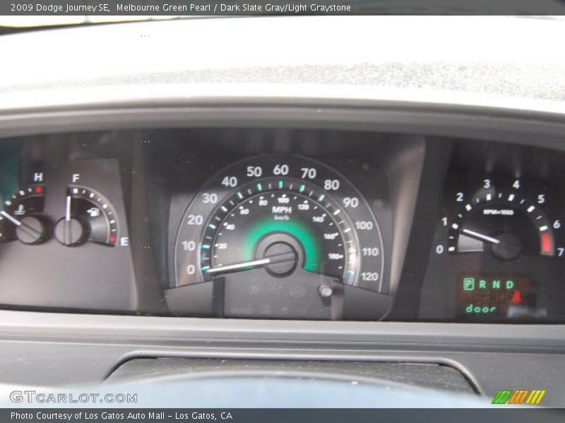 Melbourne Green Pearl / Dark Slate Gray/Light Graystone 2009 Dodge Journey SE