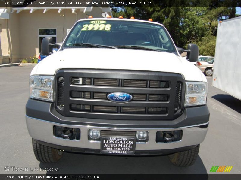 Oxford White / Medium Flint 2006 Ford F350 Super Duty Lariat FX4 Crew Cab 4x4