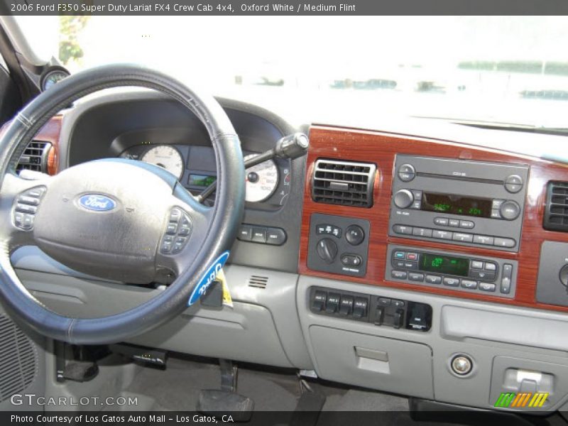 Oxford White / Medium Flint 2006 Ford F350 Super Duty Lariat FX4 Crew Cab 4x4