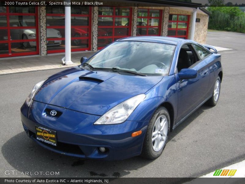 Spectra Blue Mica / Black/Blue 2000 Toyota Celica GT