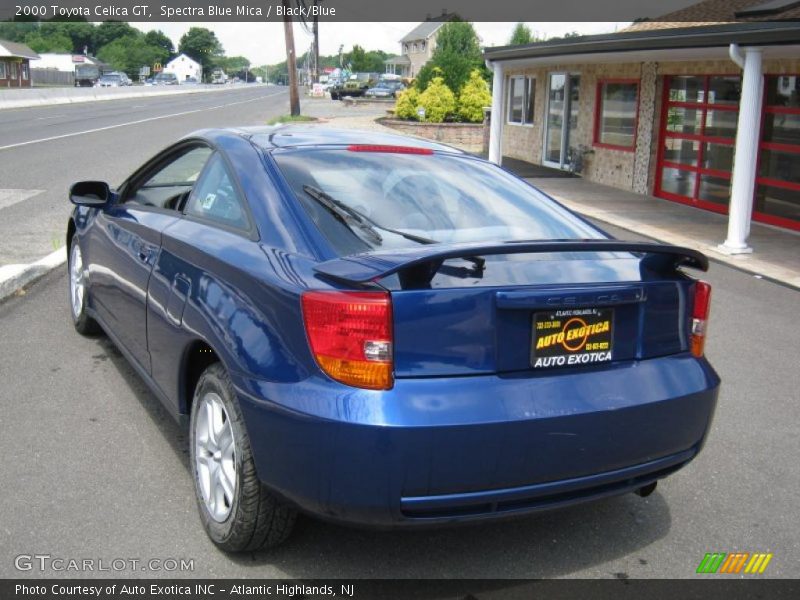 Spectra Blue Mica / Black/Blue 2000 Toyota Celica GT