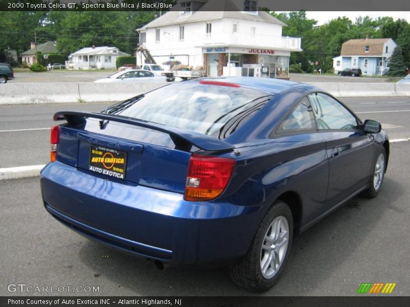 Spectra Blue Mica / Black/Blue 2000 Toyota Celica GT