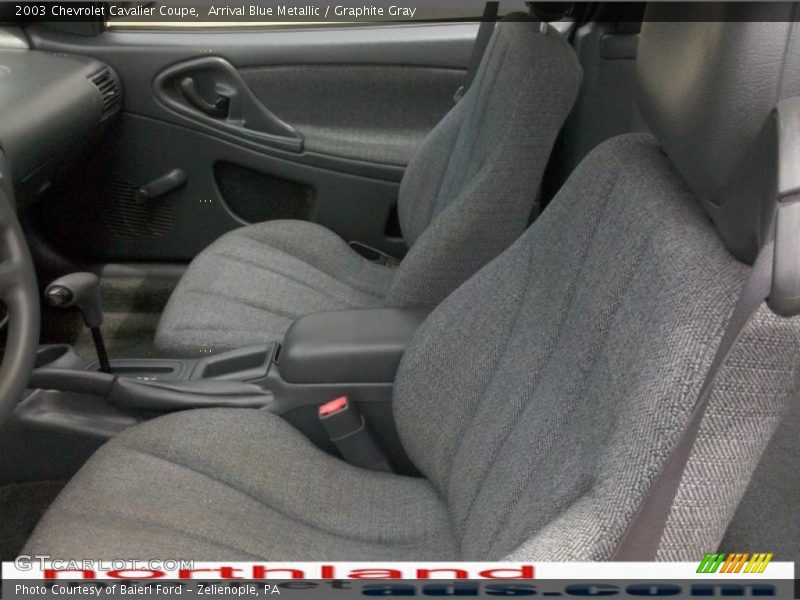 Arrival Blue Metallic / Graphite Gray 2003 Chevrolet Cavalier Coupe