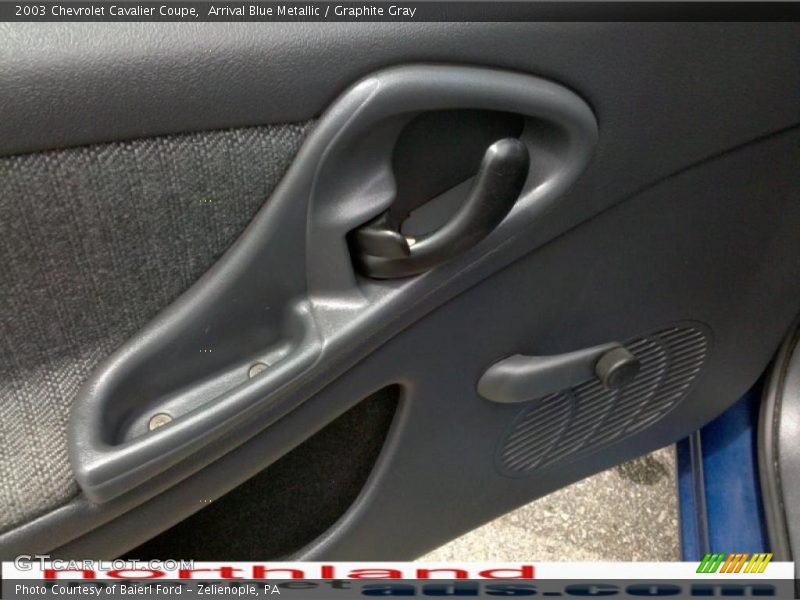 Arrival Blue Metallic / Graphite Gray 2003 Chevrolet Cavalier Coupe