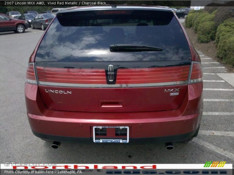 Vivid Red Metallic / Charcoal Black 2007 Lincoln MKX AWD