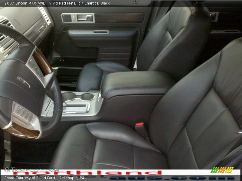 Vivid Red Metallic / Charcoal Black 2007 Lincoln MKX AWD