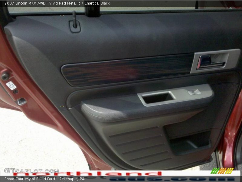 Vivid Red Metallic / Charcoal Black 2007 Lincoln MKX AWD