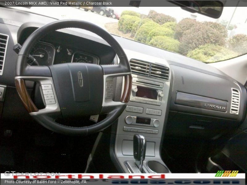Vivid Red Metallic / Charcoal Black 2007 Lincoln MKX AWD