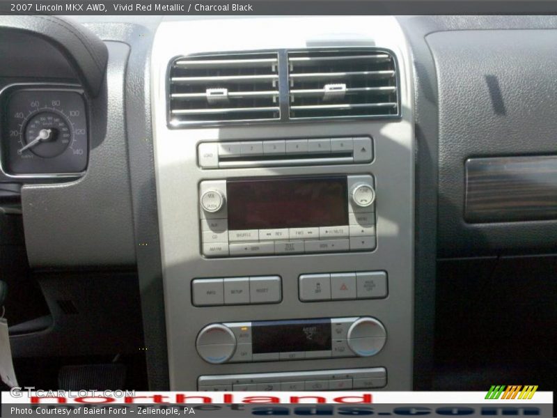 Vivid Red Metallic / Charcoal Black 2007 Lincoln MKX AWD
