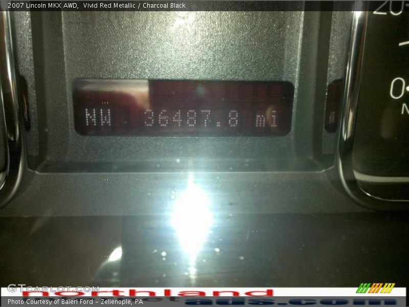 Vivid Red Metallic / Charcoal Black 2007 Lincoln MKX AWD