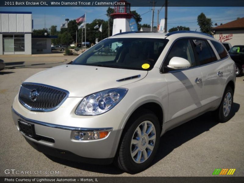 White Diamond Tricoat / Cashmere/Cocoa 2011 Buick Enclave CXL