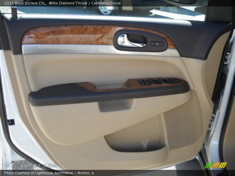 White Diamond Tricoat / Cashmere/Cocoa 2011 Buick Enclave CXL