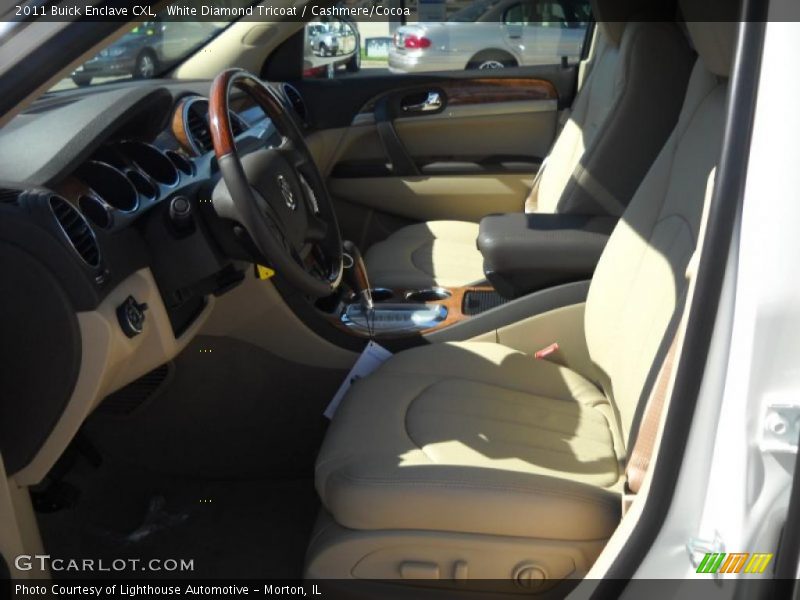White Diamond Tricoat / Cashmere/Cocoa 2011 Buick Enclave CXL
