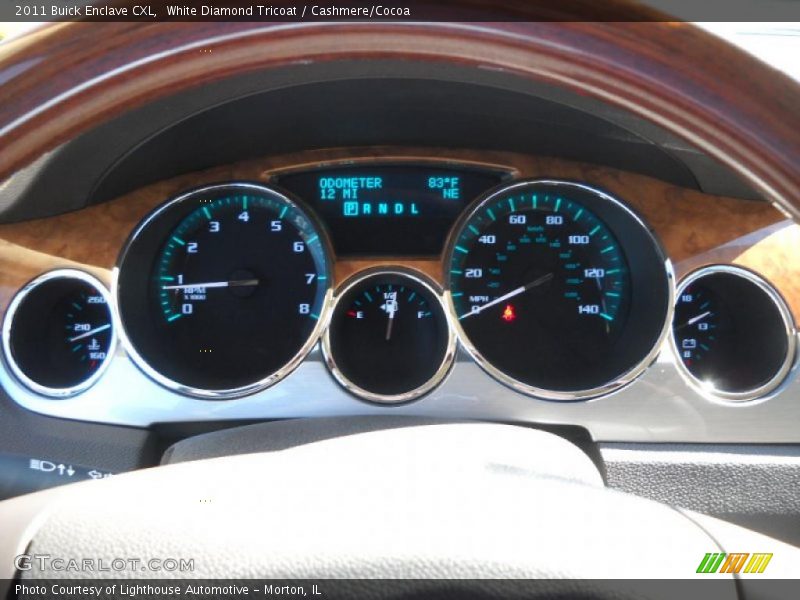 White Diamond Tricoat / Cashmere/Cocoa 2011 Buick Enclave CXL