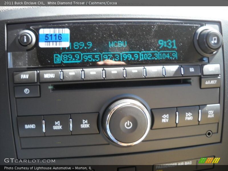 White Diamond Tricoat / Cashmere/Cocoa 2011 Buick Enclave CXL