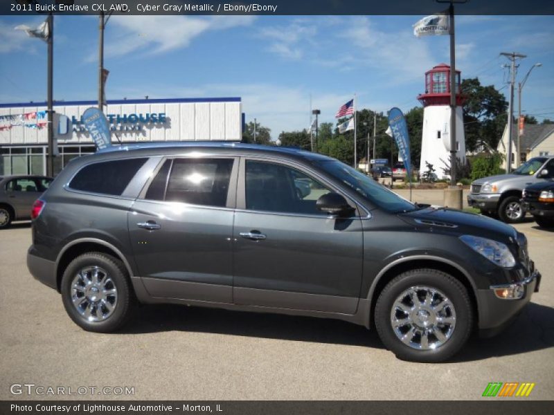 Cyber Gray Metallic / Ebony/Ebony 2011 Buick Enclave CXL AWD