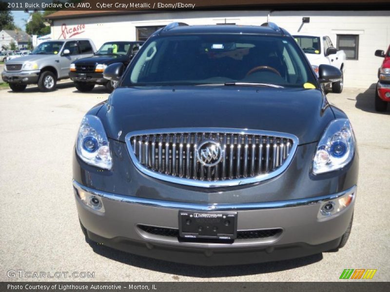 Cyber Gray Metallic / Ebony/Ebony 2011 Buick Enclave CXL AWD