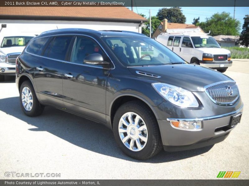 Cyber Gray Metallic / Ebony/Ebony 2011 Buick Enclave CXL AWD