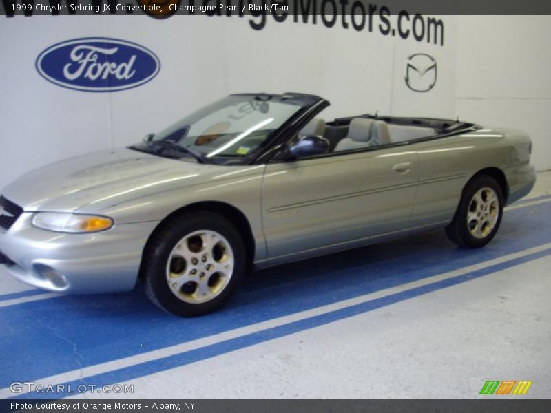 Champagne Pearl / Black/Tan 1999 Chrysler Sebring JXi Convertible