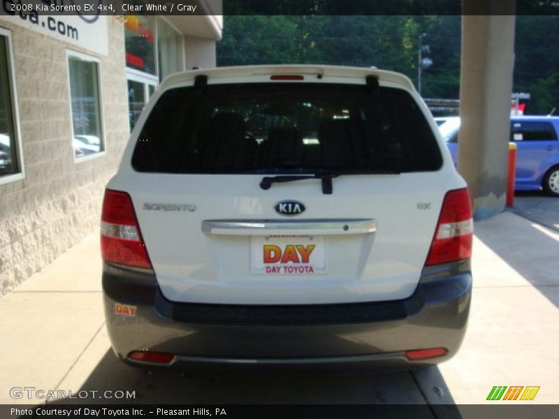 Clear White / Gray 2008 Kia Sorento EX 4x4