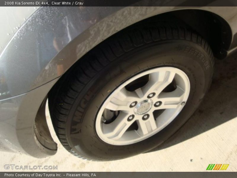 Clear White / Gray 2008 Kia Sorento EX 4x4
