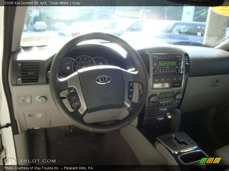 Clear White / Gray 2008 Kia Sorento EX 4x4