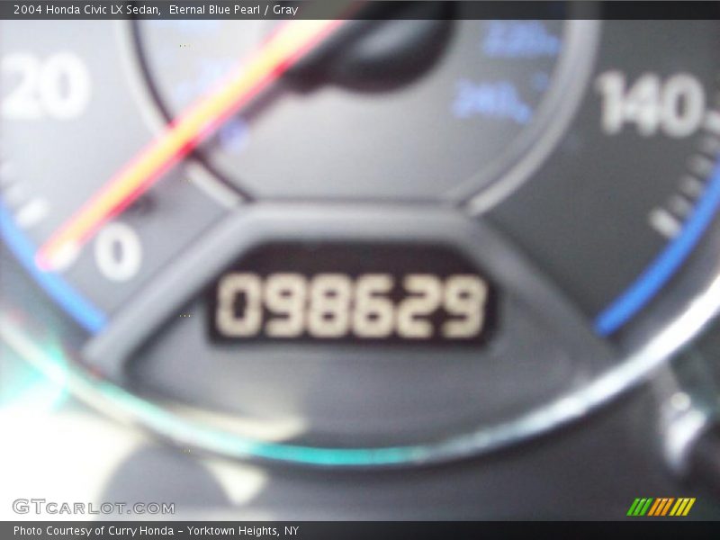 Eternal Blue Pearl / Gray 2004 Honda Civic LX Sedan