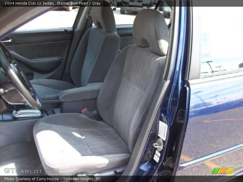 Eternal Blue Pearl / Gray 2004 Honda Civic LX Sedan