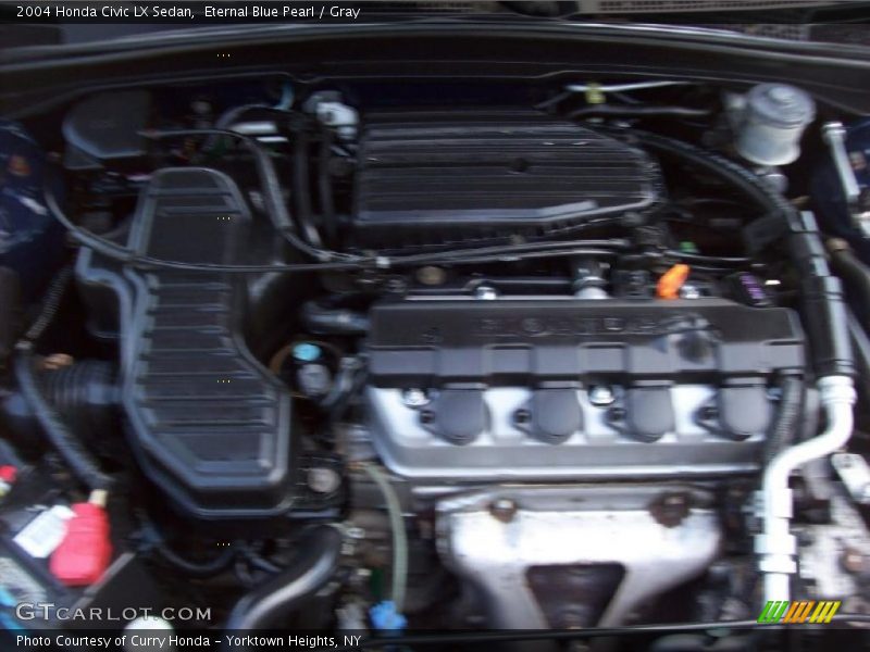Eternal Blue Pearl / Gray 2004 Honda Civic LX Sedan
