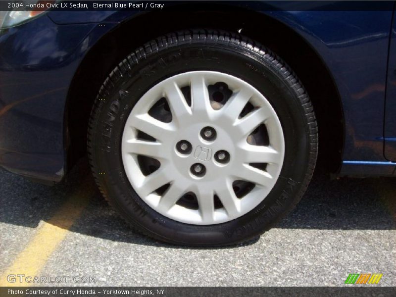 Eternal Blue Pearl / Gray 2004 Honda Civic LX Sedan