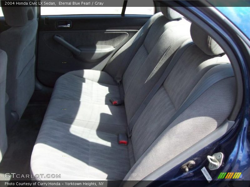 Eternal Blue Pearl / Gray 2004 Honda Civic LX Sedan