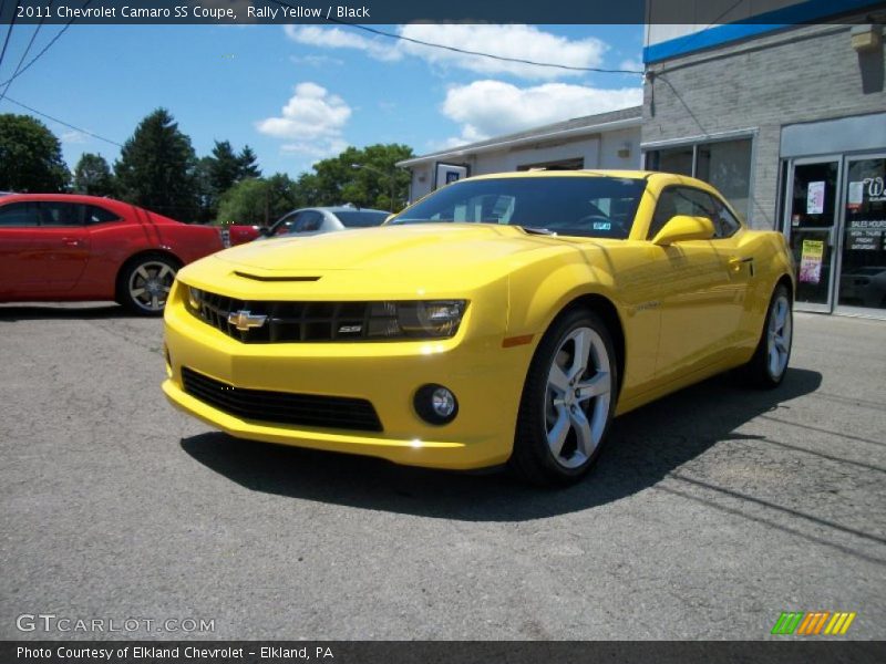 Rally Yellow / Black 2011 Chevrolet Camaro SS Coupe
