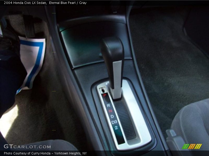Eternal Blue Pearl / Gray 2004 Honda Civic LX Sedan
