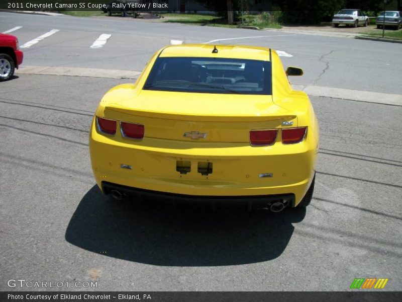 Rally Yellow / Black 2011 Chevrolet Camaro SS Coupe