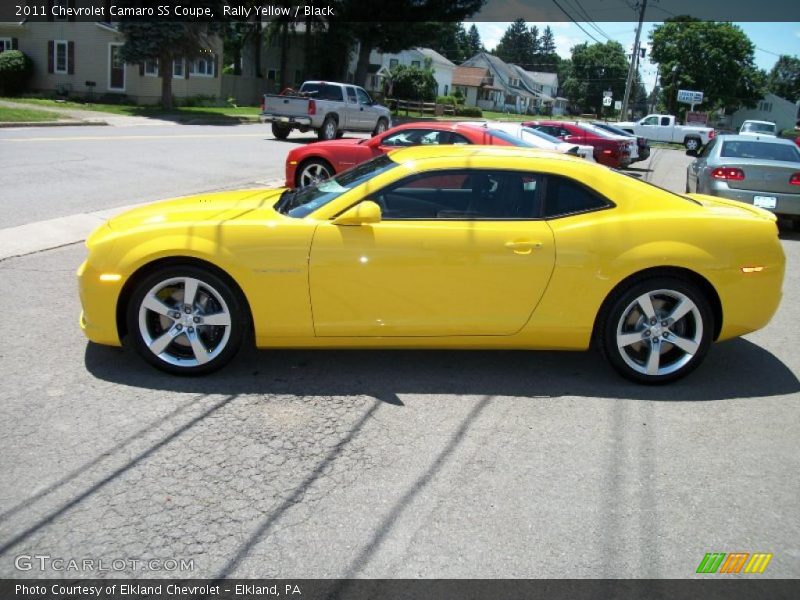 Rally Yellow / Black 2011 Chevrolet Camaro SS Coupe
