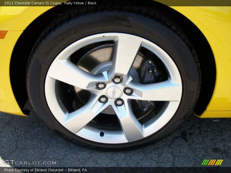Rally Yellow / Black 2011 Chevrolet Camaro SS Coupe