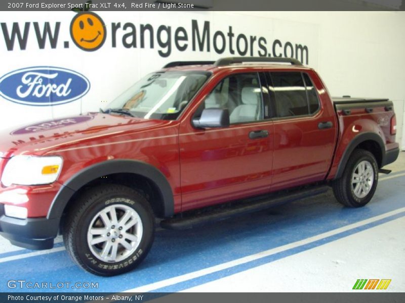 Red Fire / Light Stone 2007 Ford Explorer Sport Trac XLT 4x4